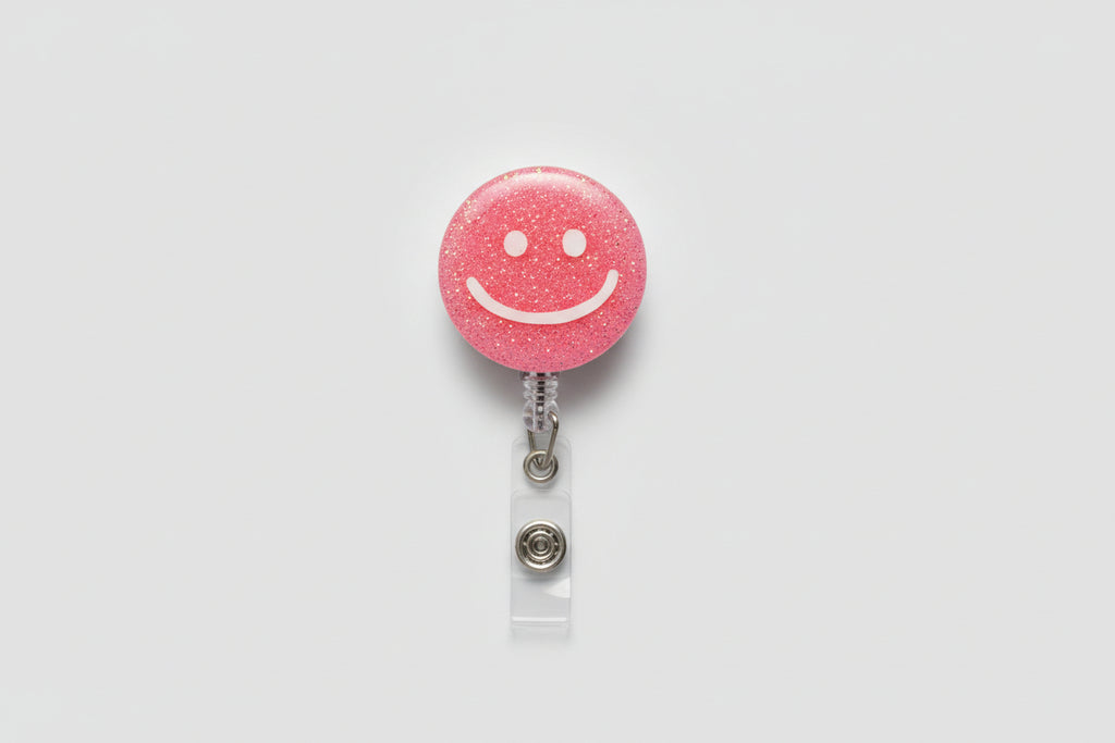 bright coral badge reel