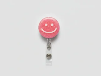 Pink Glitter Badge Reel